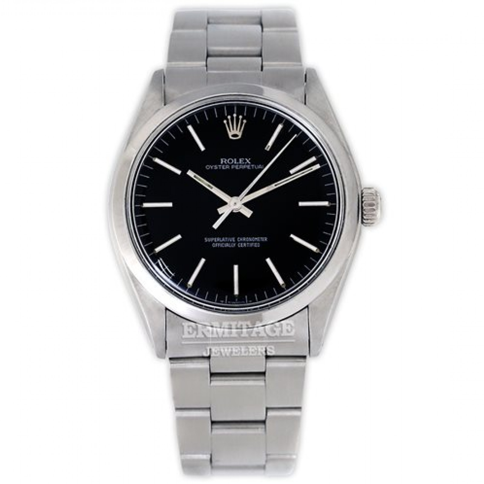 Vintage Rolex Oyster Perpetual 1002 Steel with Black Dial